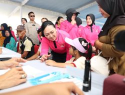 Bhayangkari Peduli Jangkau Pulau Borang, Perkuat Kesehatan dan Ketahanan Sosial Warga Pesisir Sumsel